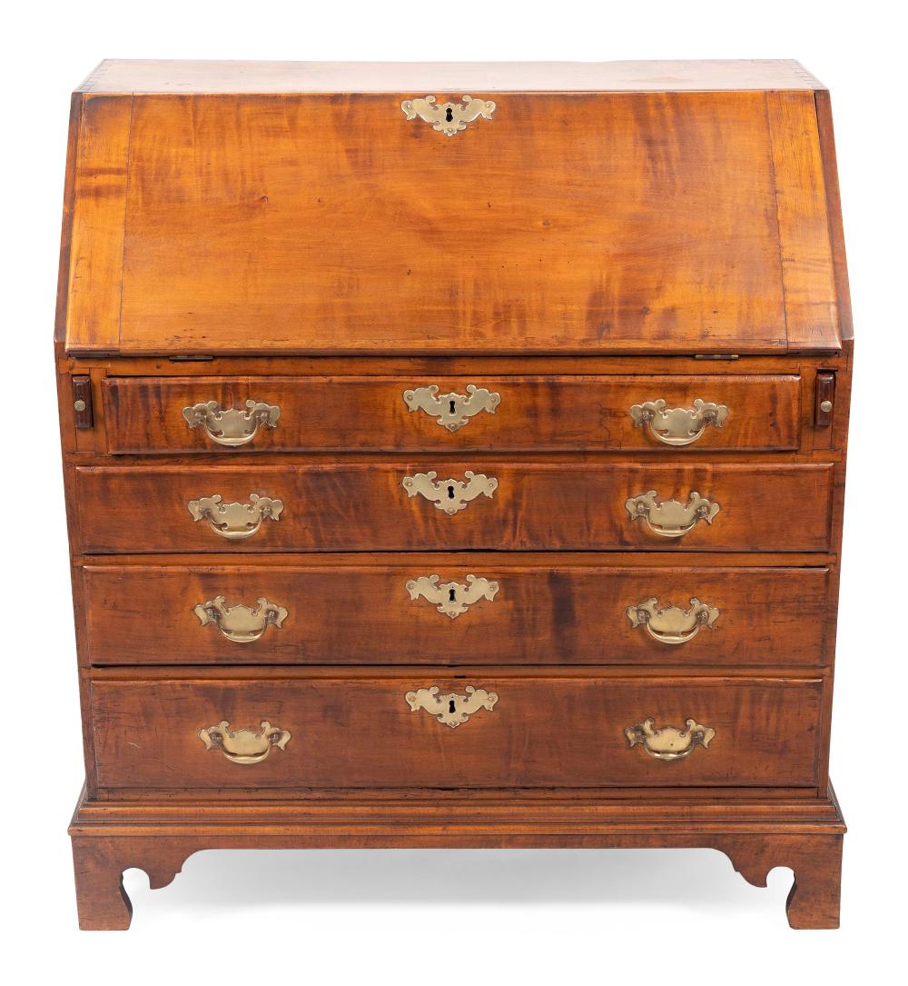 Appraisal: CHIPPENDALE SLANT-LID DESK TH CENTURY HEIGHT WIDTH DEPTH CHIPPENDALE SLANT-LID