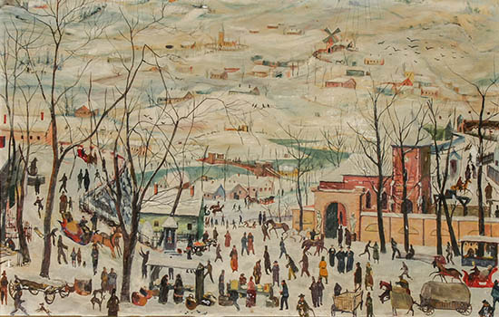 Appraisal: Ernst Huber Austrian - Winter Morning Unsigned with artist's name