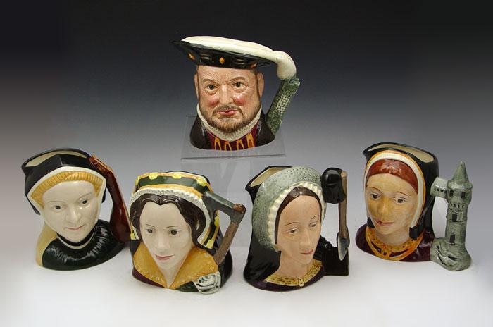 Appraisal: ROYAL DOULTON LARGE CHARACTER JUGS To include HENRY VIII st