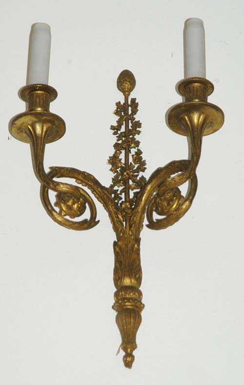 Appraisal: SET OF GILT BRONZE APPLIQUES late Louis XV Paris end