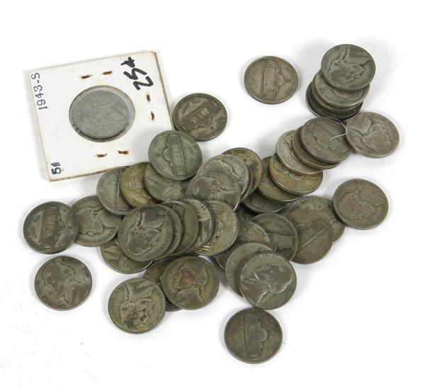 Appraisal: Silver Jefferson War Nickels Various Dates