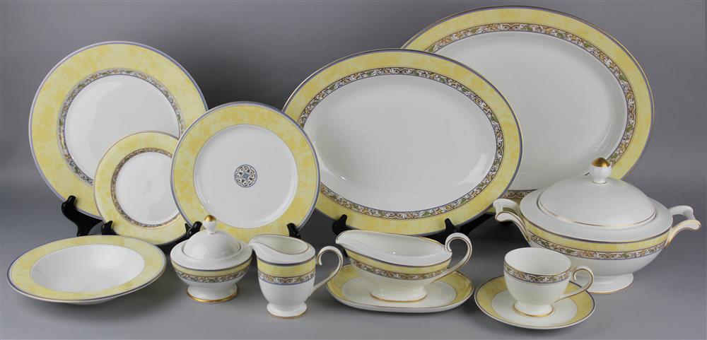 Appraisal: VILLEREOY BOCH 'VILLA CANNES' PART DINNER SERVICE including dinner plates