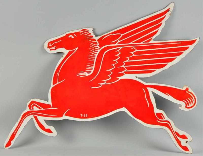 Appraisal: Large Porcelain Flying Pegasus Horse Sign Description Rare size Beautiful