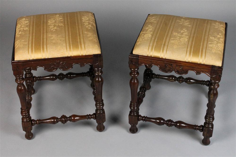 Appraisal: PAIR OF BRAZILIAN OR PORTUGUESE BAROQUE STYLE CARVED AND TURNED