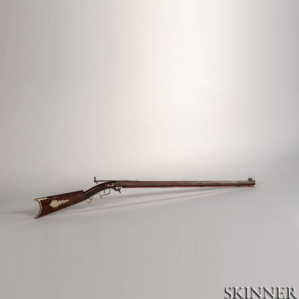 Appraisal: Underhammer Target Rifle Attributed to David Hall Hilliard Cornish New