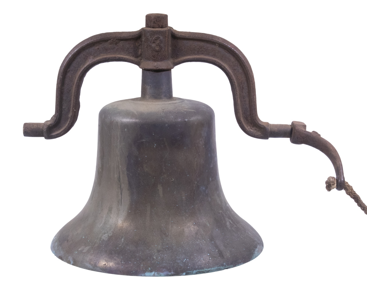 Appraisal: LARGE BRONZE RAILROAD LOCOMOTIVE OR STEAMBOAT BELL FOUND IN MAINE