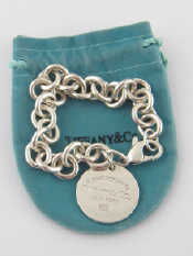 Appraisal: A silver identity bracelet by Tiffany Co