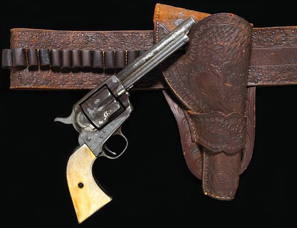 Appraisal: A Colt single action army revolver and period rig with