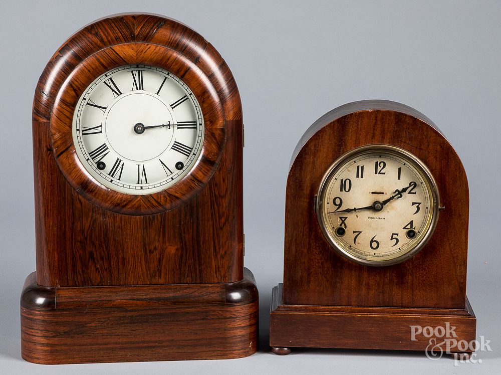 Appraisal: Two mantel clocks Two mantel clocks by Seth Thomas and