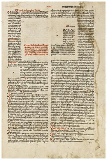 Appraisal: JUSTINIAN - Digestum Novum Venice Bernardinus Stagninus de Tridino Folio