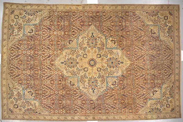 Appraisal: A Hadji Jalili Tabriz carpet Northwest Persia late th century