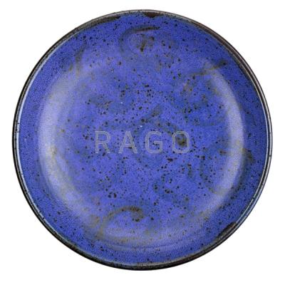 Appraisal: ANTONIO PRIETO - Glazed stoneware low bowl with swirls on