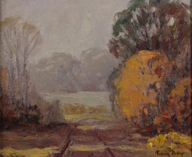 Appraisal: Frederick Polley IN - x Oil on Board Signed Lower