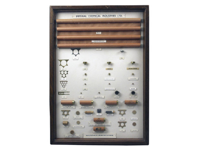 Appraisal: Framed cartridge board by Imperial Chemical industries Limited mfg' of