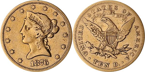 Appraisal: -S A rare Centennial issue with a mere pieces struck