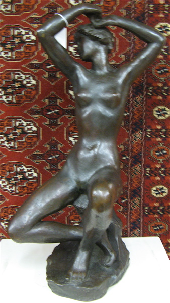 Appraisal: FRITZ KLIMSCH German - FIGURAL BRONZE SCULPTURE the study of