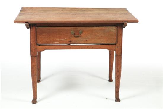 Appraisal: COUNTRY QUEEN ANNE PIN TOP WORK TABLE Pennsylvania early th