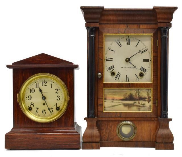 Appraisal: lot of American Seth Thomas mantel clocks comprising Adamantine clock