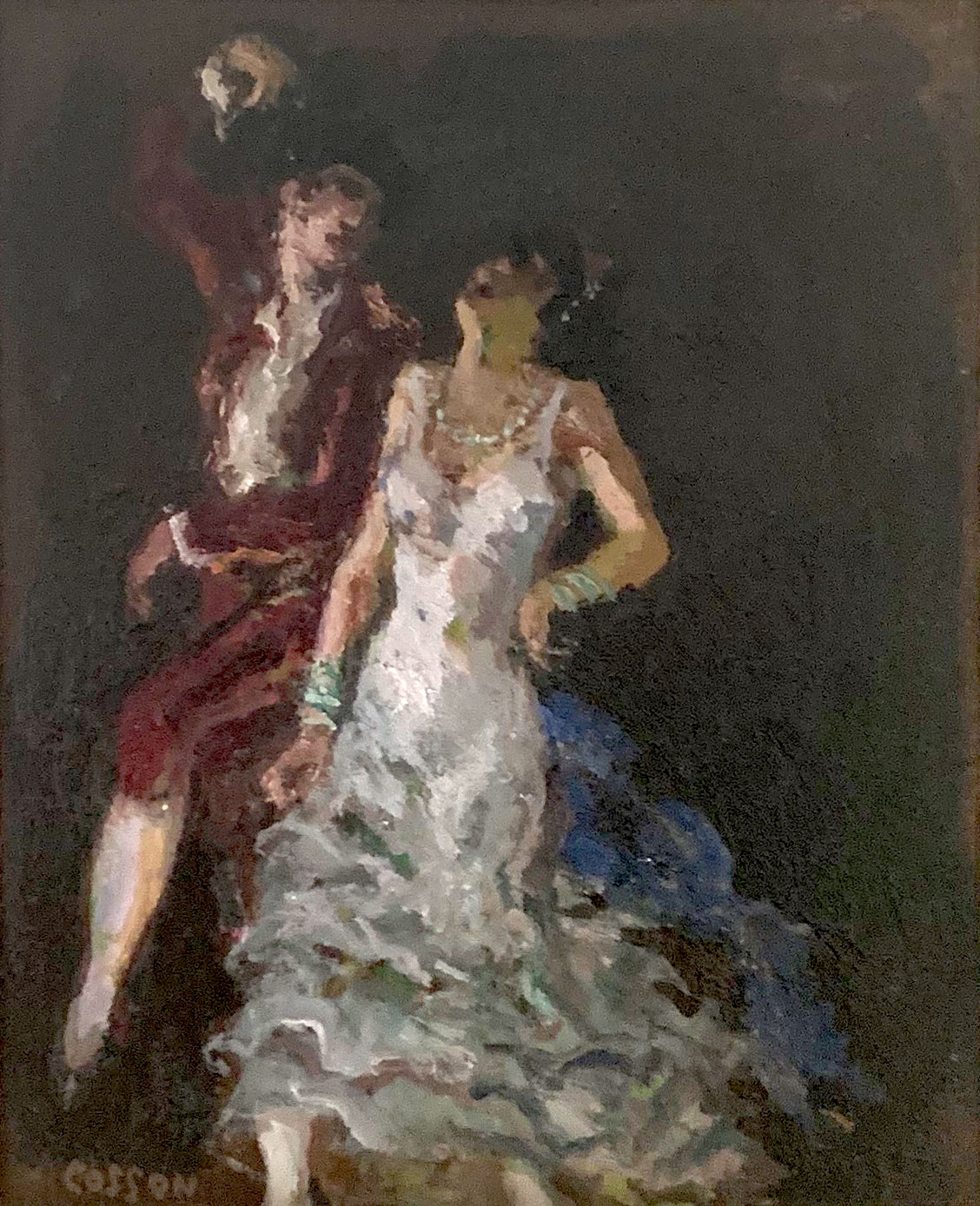 Appraisal: COSSON Jean Louis Marcel French - Dancers Oil Wood ''