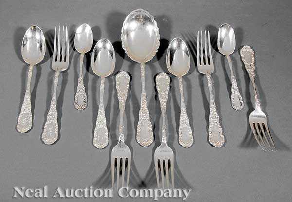 Appraisal: A Group of American Sterling Silver Flatware Dominick Haff New