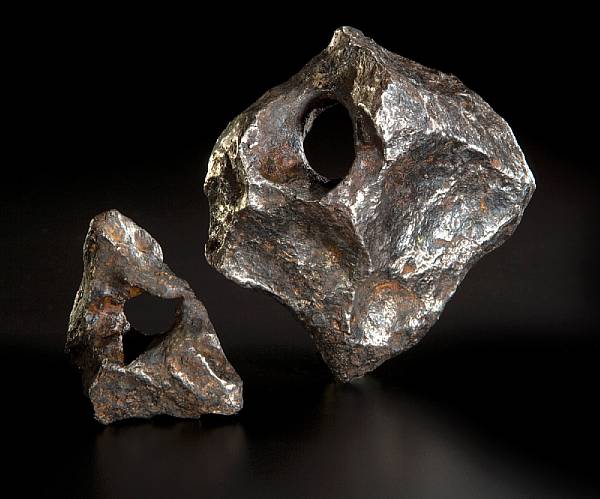 Appraisal: Two Canyon Diablo Meteorites Coarse octahedrite and years ago Coconino