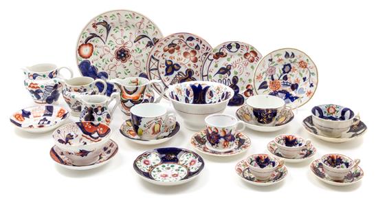 Appraisal: Sale Lot A Collection of English Imari Porcelain Table Articles