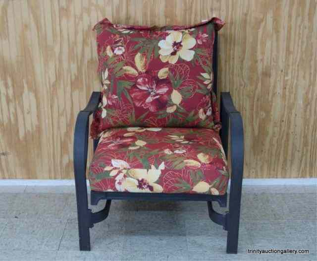 Appraisal: Hampton Bay Outdoor Rocking Lounge Chair From the estate is