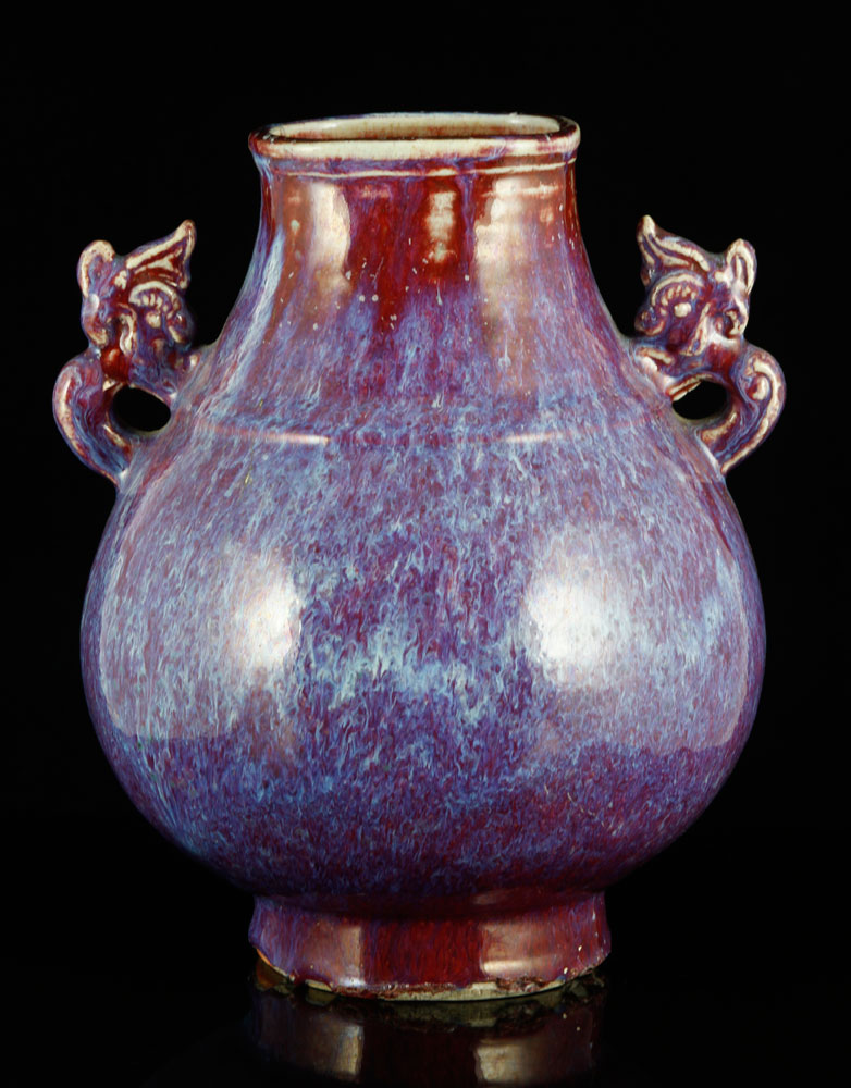 Appraisal: - Chinese Republic Period Vase Chinese Republic Period two-handled vase