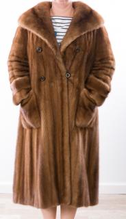 Appraisal: Vintage Full Length Mink Coat Full length mink coat brown