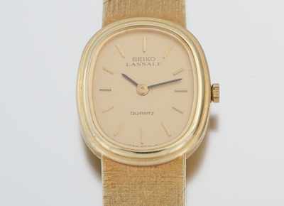 Appraisal: A Ladies' Seiko Lassale k Gold Watch k yellow gold