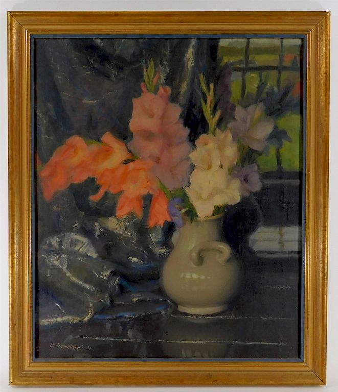 Appraisal: Charles Demetropoulos O C Still Life Painting Massachusetts - Impressionist