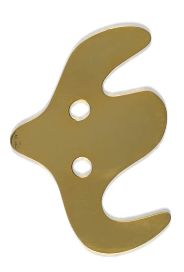 Appraisal: JEAN ARP Oiseau Gold and nickel-plated brass multiple x mm