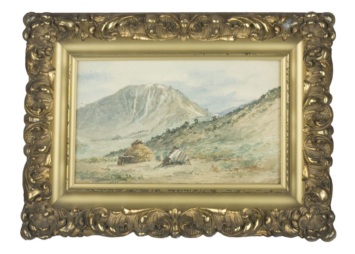 Appraisal: VIEW OF MOUNT DANA YOSEMITE WITH INDIAN CAMP ON THE