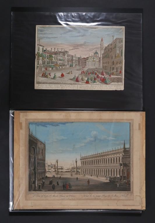 Appraisal: Lot of engravings of Venice including Louis Peter Boitard with