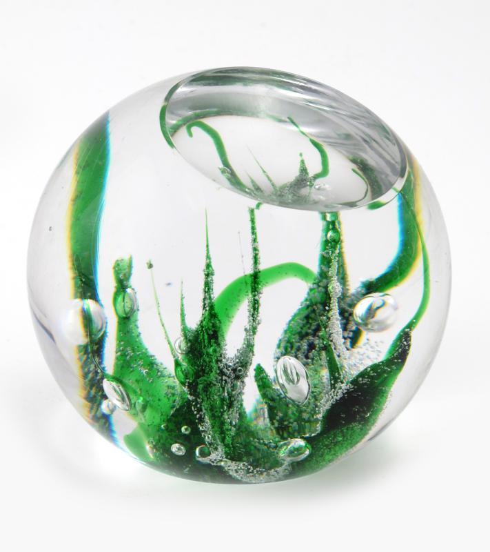 Appraisal: A Kosta glass paperweight by Vicke Lindstrand ovoid with polished