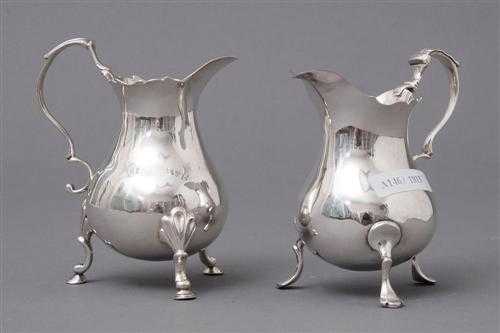 Appraisal: LOT PAIR OF CREAMERS London nd half of th century