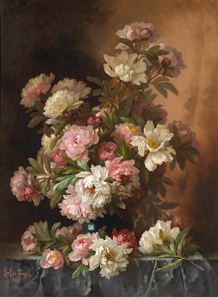 Appraisal: Paul de Longpre French - Bouquet of Pink and White