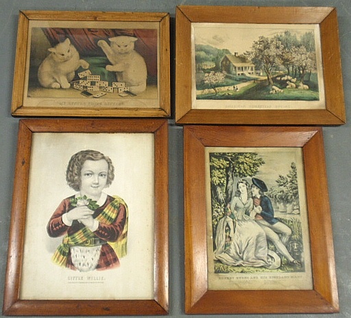 Appraisal: - Set of four Currier and Currier Ives- Robert Burns