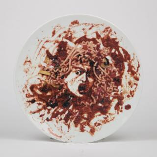 Appraisal: Vik Muniz b Medusa Marinara Digital print on ceramic plate