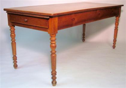 Appraisal: French provincial cherry farmhouse table th century