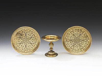 Appraisal: William Beckford an important pair of George III silver-gilt waiters