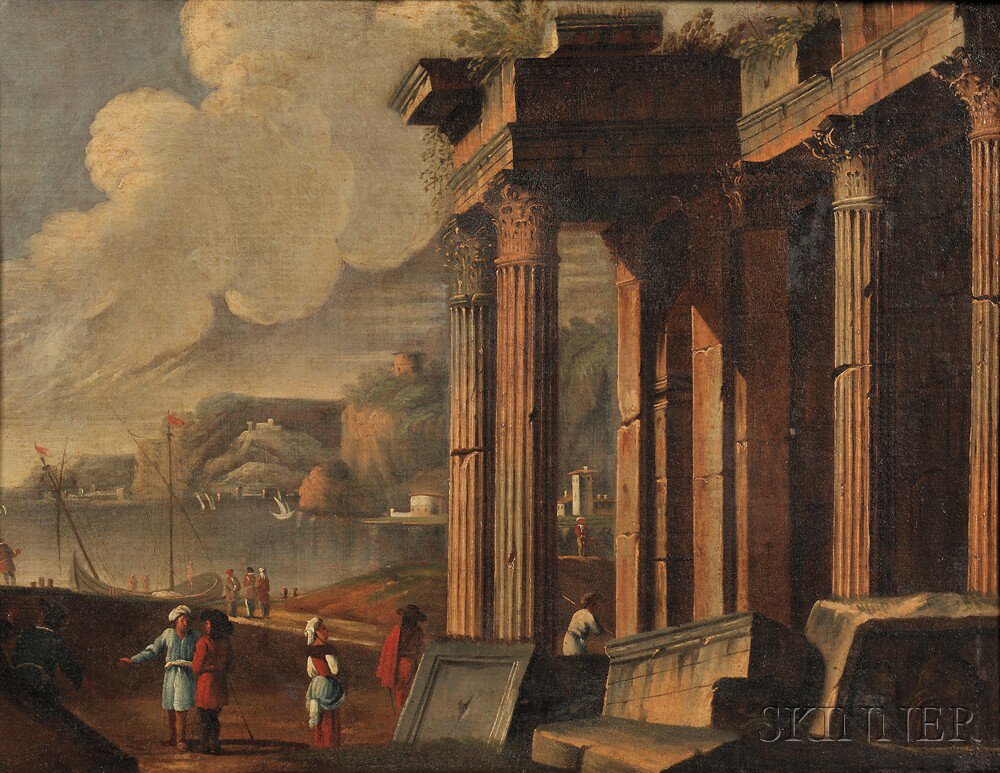 Appraisal: Manner of Claude-Joseph Vernet French - Roman Ruins at the