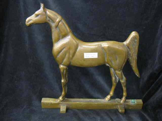 Appraisal: Figural Brass Horse Doorstop '' x ''