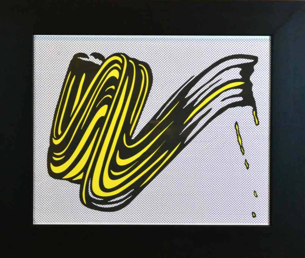 Appraisal: Roy Lichtenstein American - Brushstroke Screenprint in colors Signed and