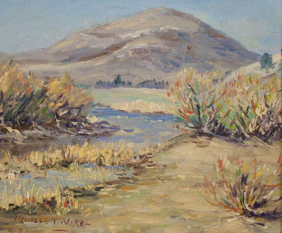 Appraisal: MELVILLE T WIRE OIL ON CANVAS Oregon - Klamath County