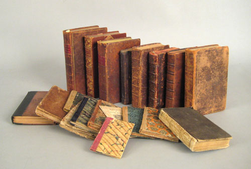 Appraisal: Leather bindings to include Philadelphia and Germantown religious texts cathechisms