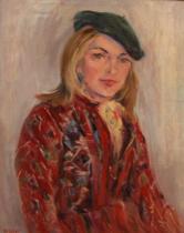 Appraisal: Molly Luce American - Portrait of Sonia Lowle in an