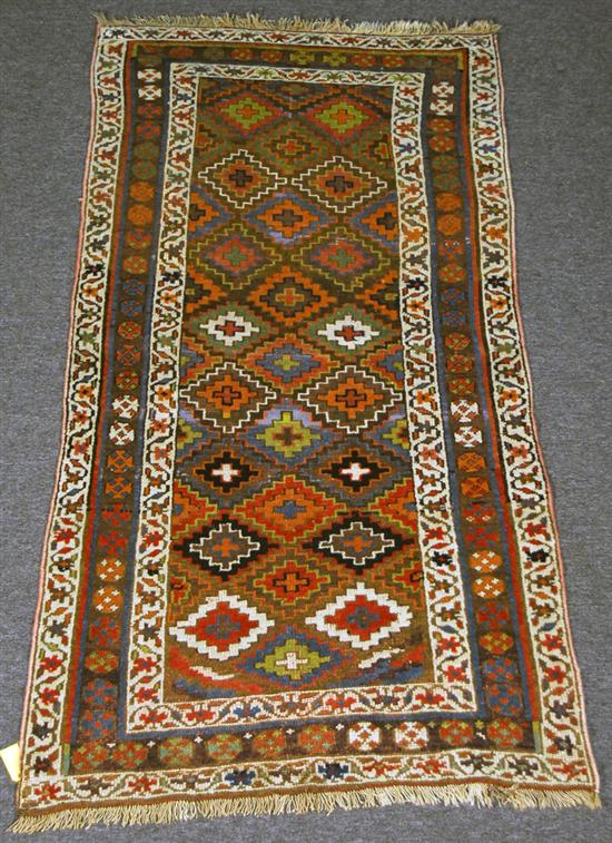 Appraisal: KURD RUG Persia circa feet inches x feet inches Provenance