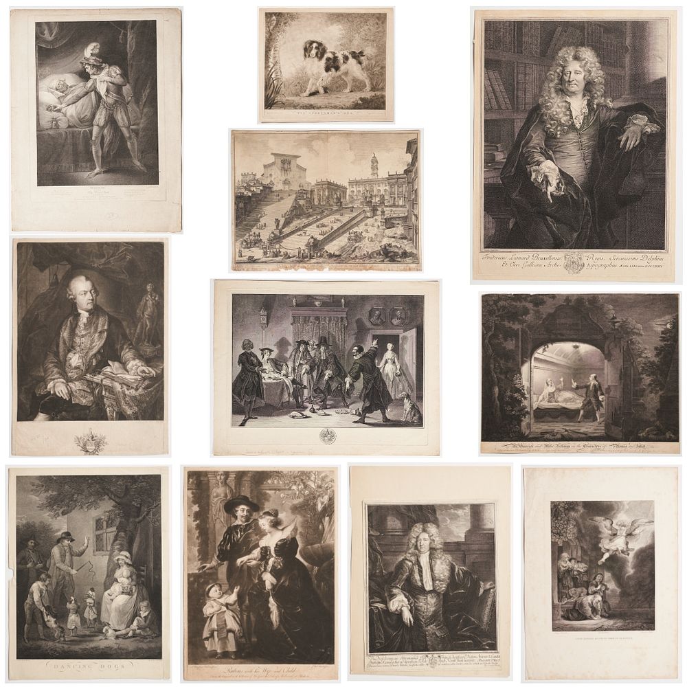 Appraisal: Grp th Century Prints - Reynolds Piranesi Rembrandt Group of