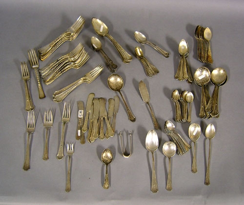 Appraisal: Group of American sterling silver flatware to include pcs of